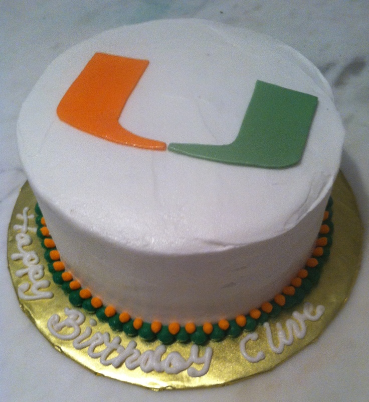 University of Miami Birthday Cake