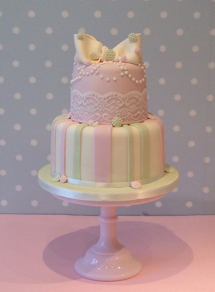 Vintage Pastel Birthday Cake