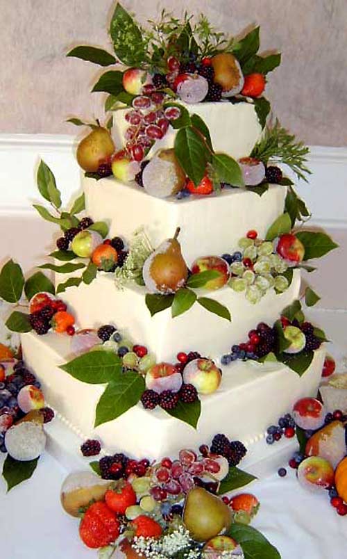 Wedding Cake with Fruit