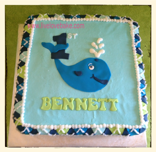 Whale Birthday Cake