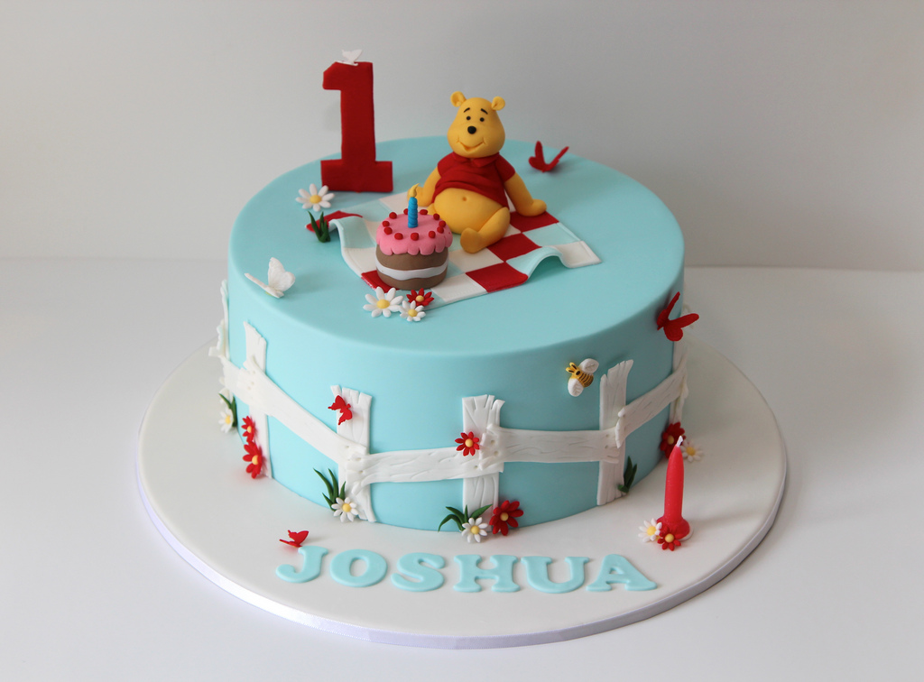 Winnie the Pooh 1st Birthday Cake