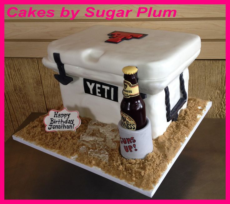 Yeti Cooler Decorated Cakes