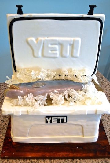 Yeti Cooler Grooms Cake