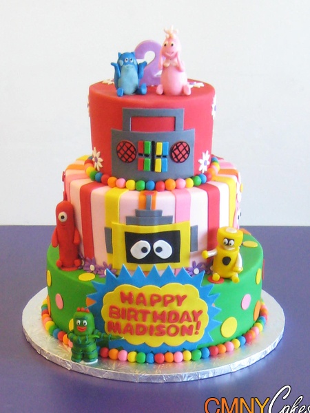 Yo Gabba Gabba 3 Tier Cake