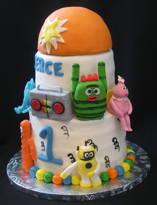 Yo Gabba Gabba Birthday Cake