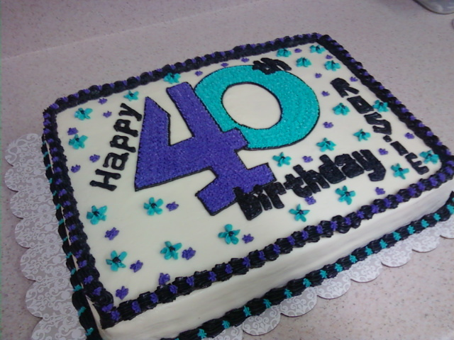 40th Birthday Sheet Cakes