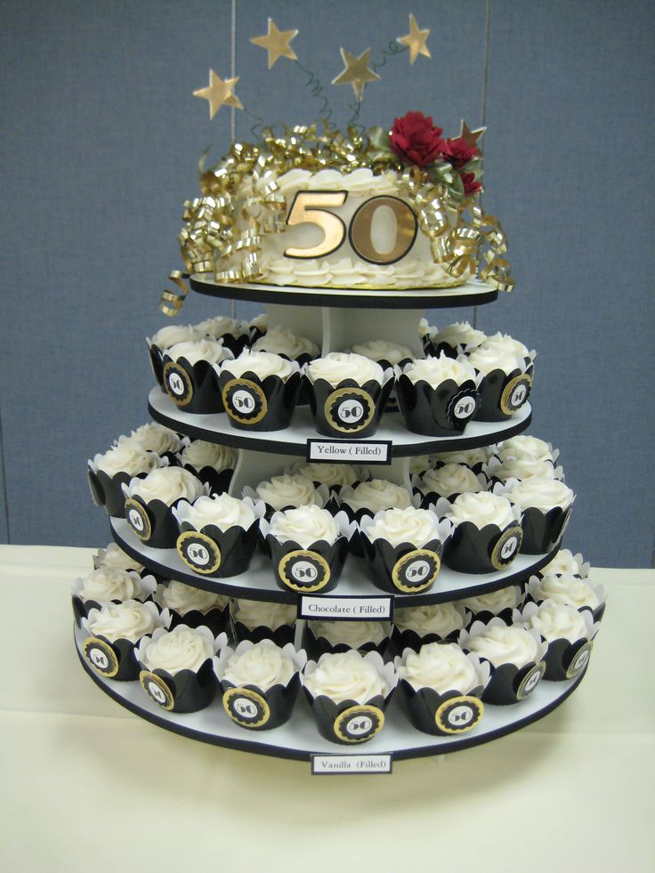 50th Anniversary Cupcake Ideas