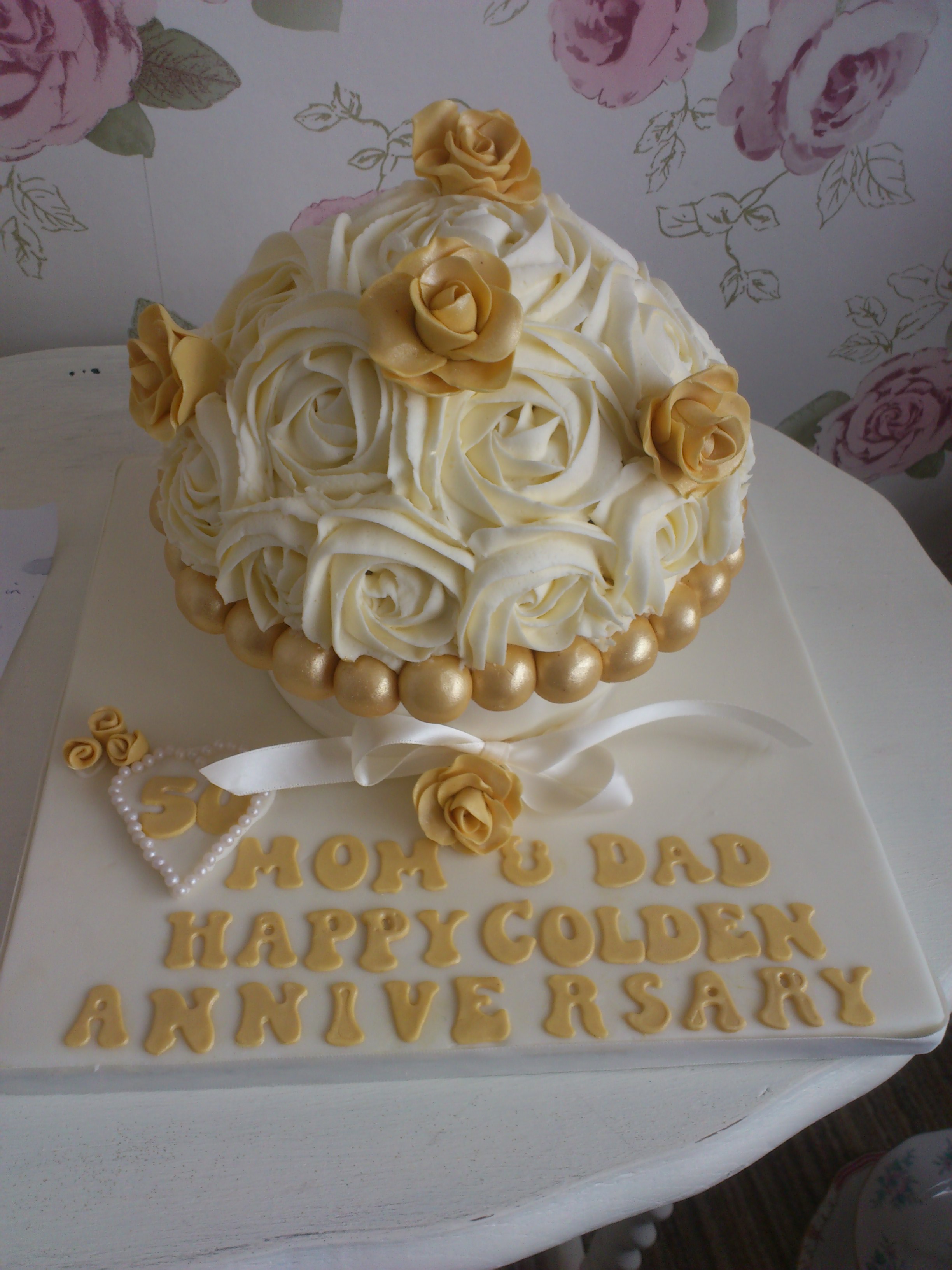 50th Wedding Anniversary Cake