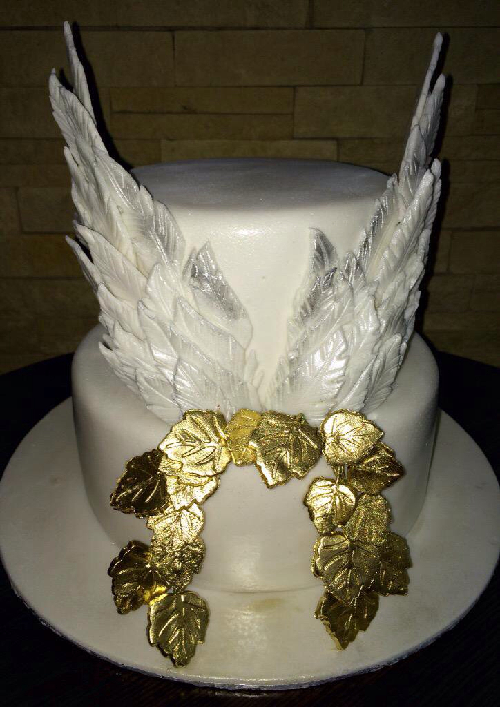 Angel Wings Birthday Cake