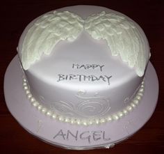 Angel Wings Birthday Cake