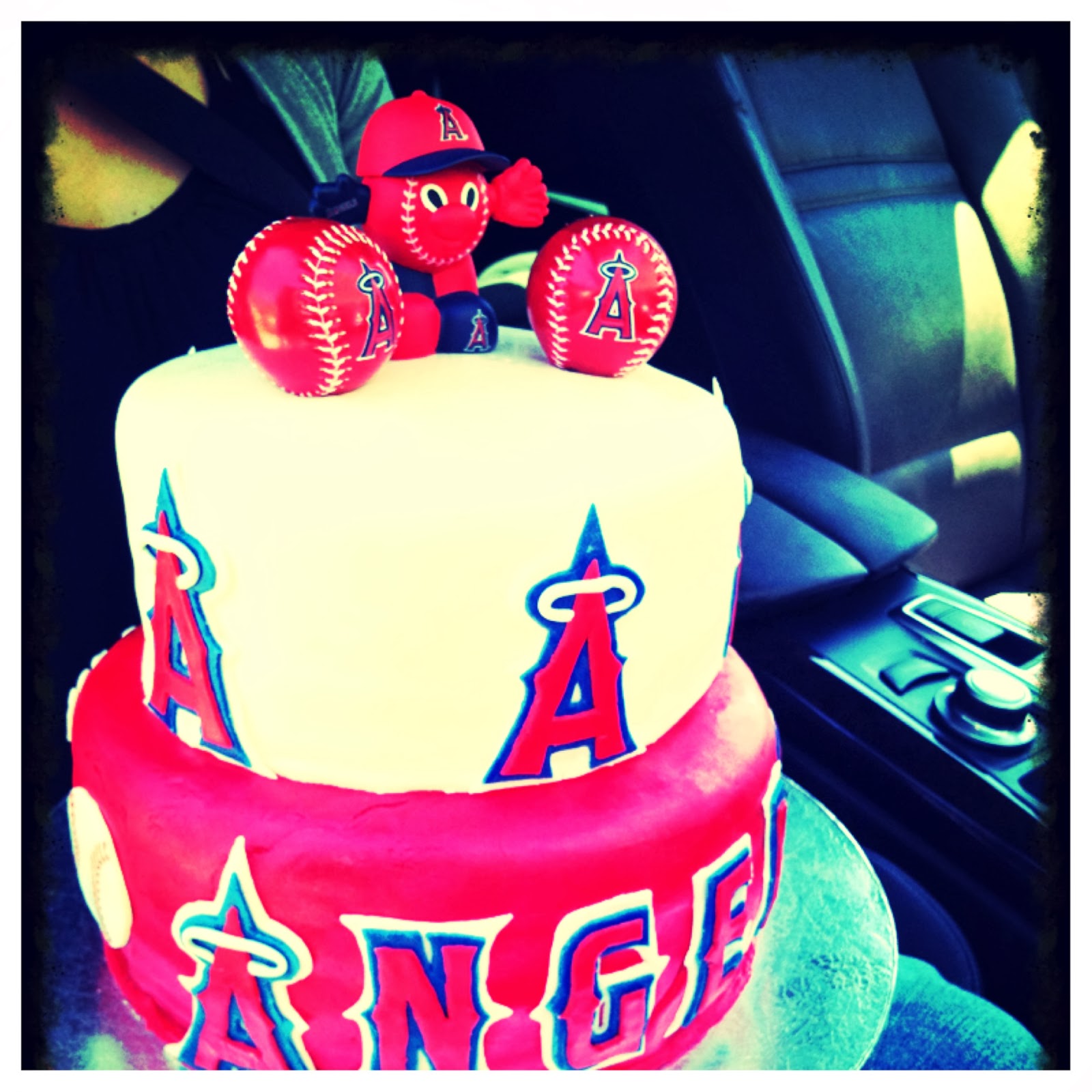 Angels Baseball Birthday Cake