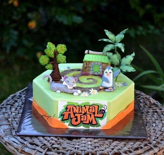 Animal Jam Birthday Cake