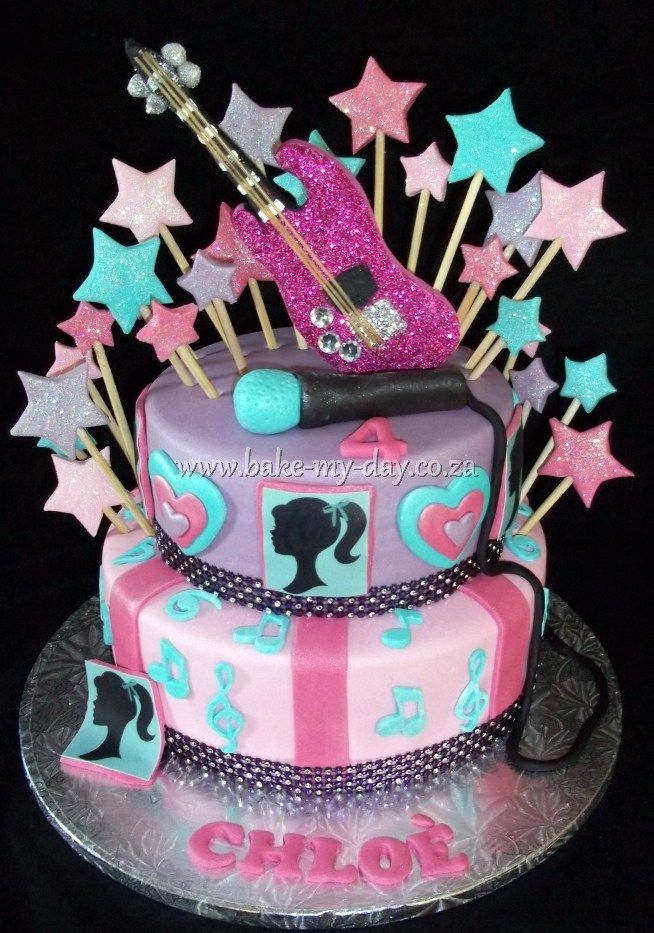 Barbie Rock Star Cake