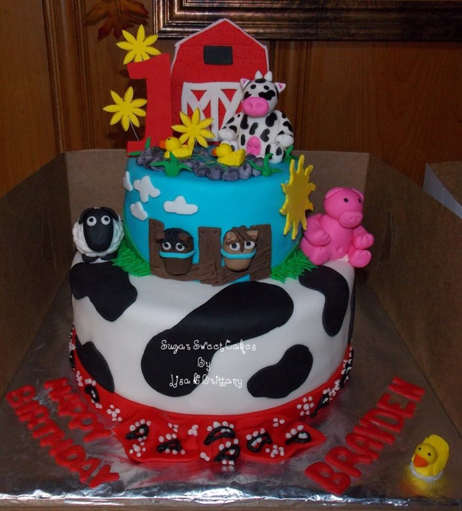 Barnyard Birthday Cake