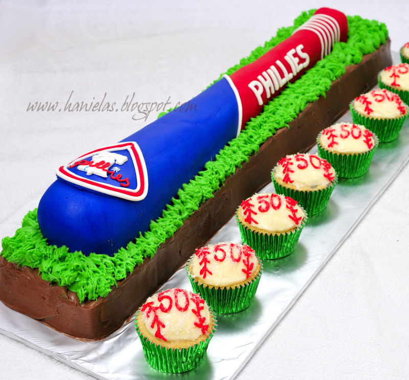 Baseball Bat Cake