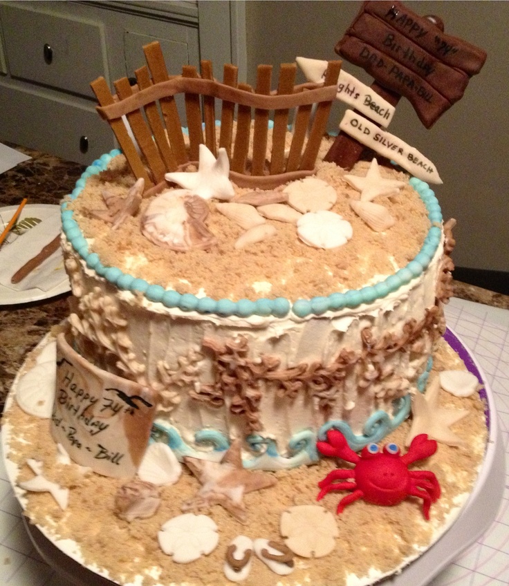 Beach Theme Birthday Cake Ideas