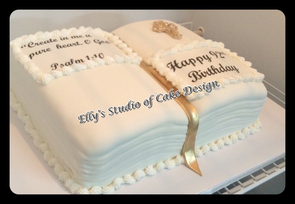 Birthday Bible Cake Design