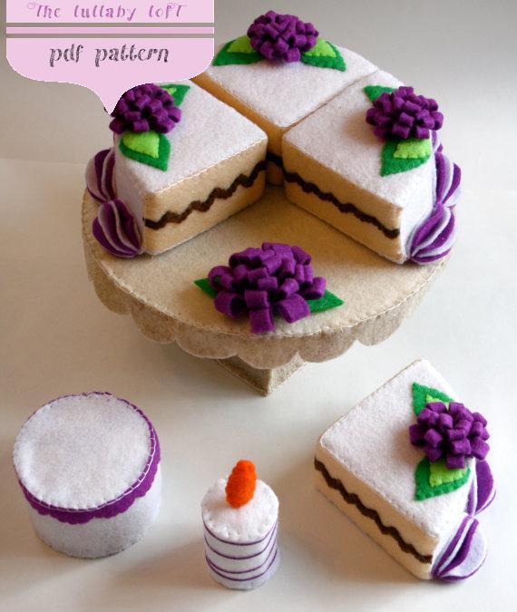 Birthday Cake Felt Pattern