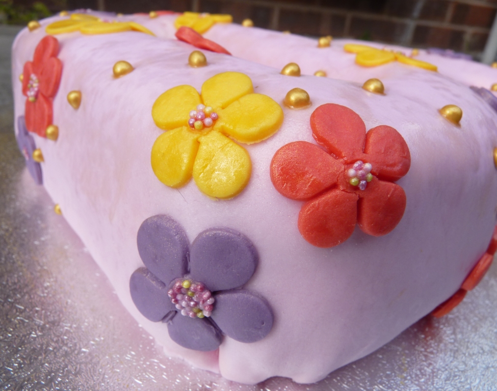 Birthday Cake with Flowers