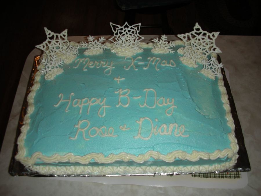 8 Photos of Snowflake Birthday Cakes Buttercream