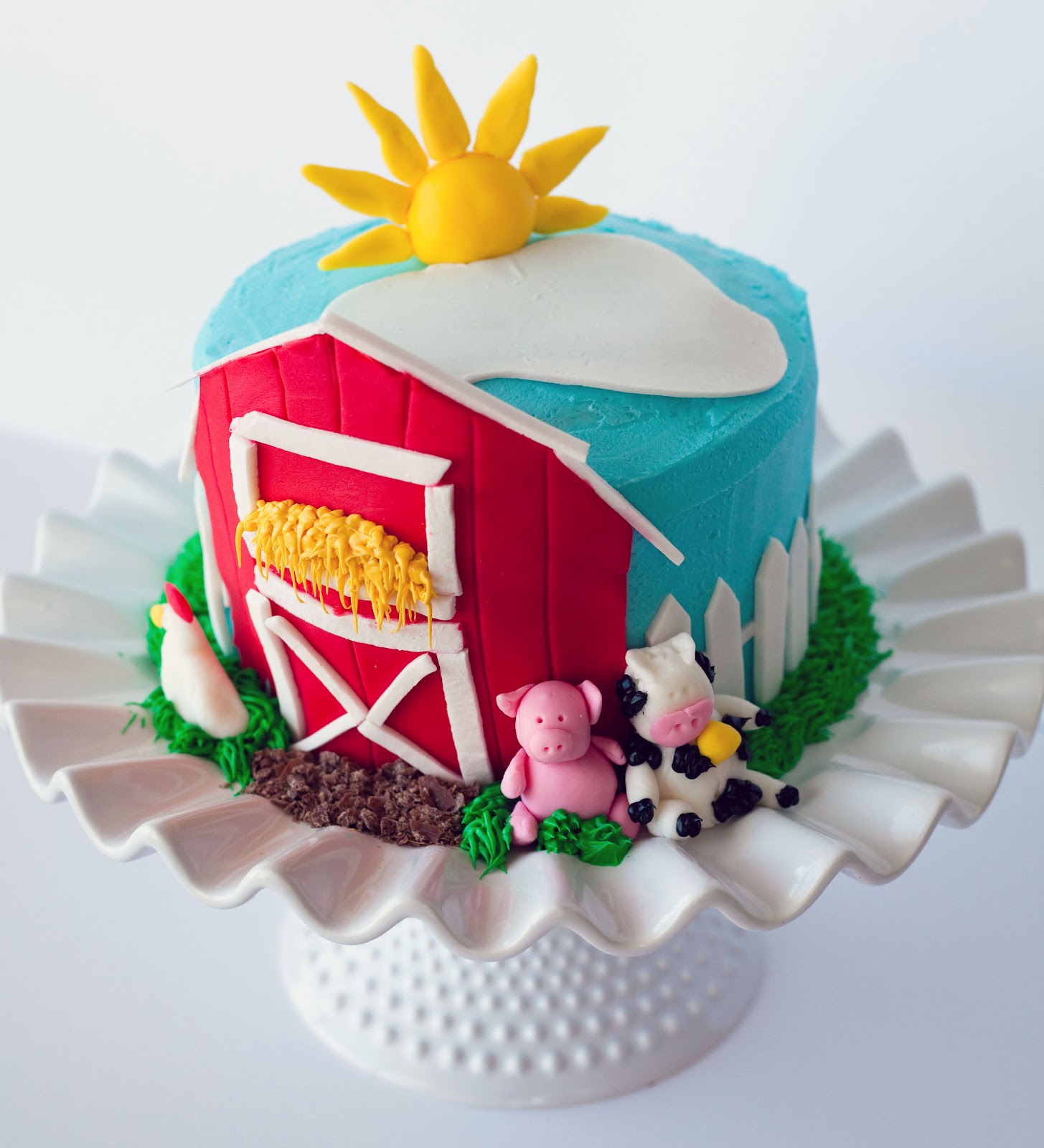 Birthday Farm Smash Cake