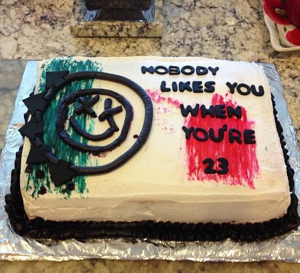 Blink 182 Birthday Cake