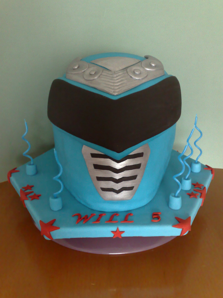 Blue Power Ranger Birthday Cake