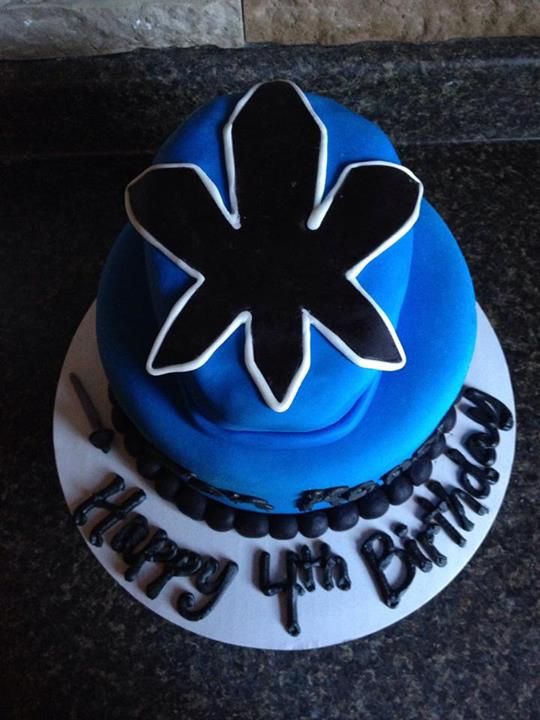 Blue Power Ranger Cake