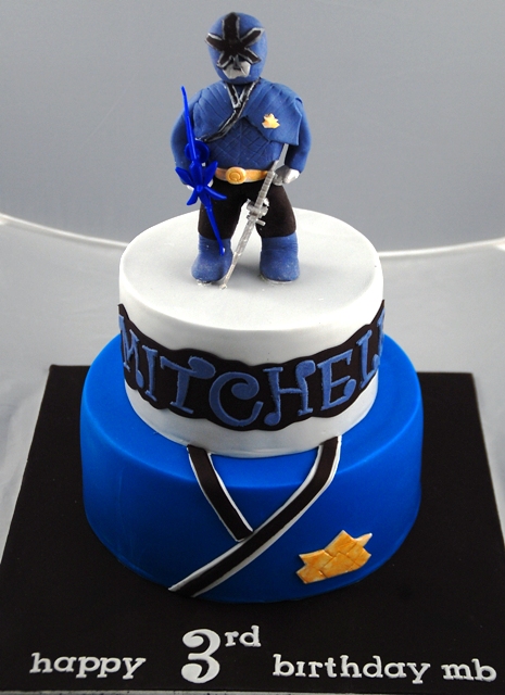 Blue Power Ranger Cake