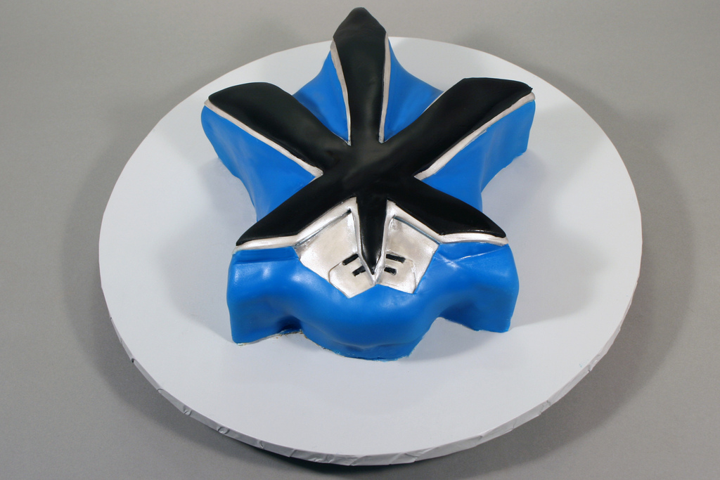 Blue Power Ranger Samurai Birthday Cake