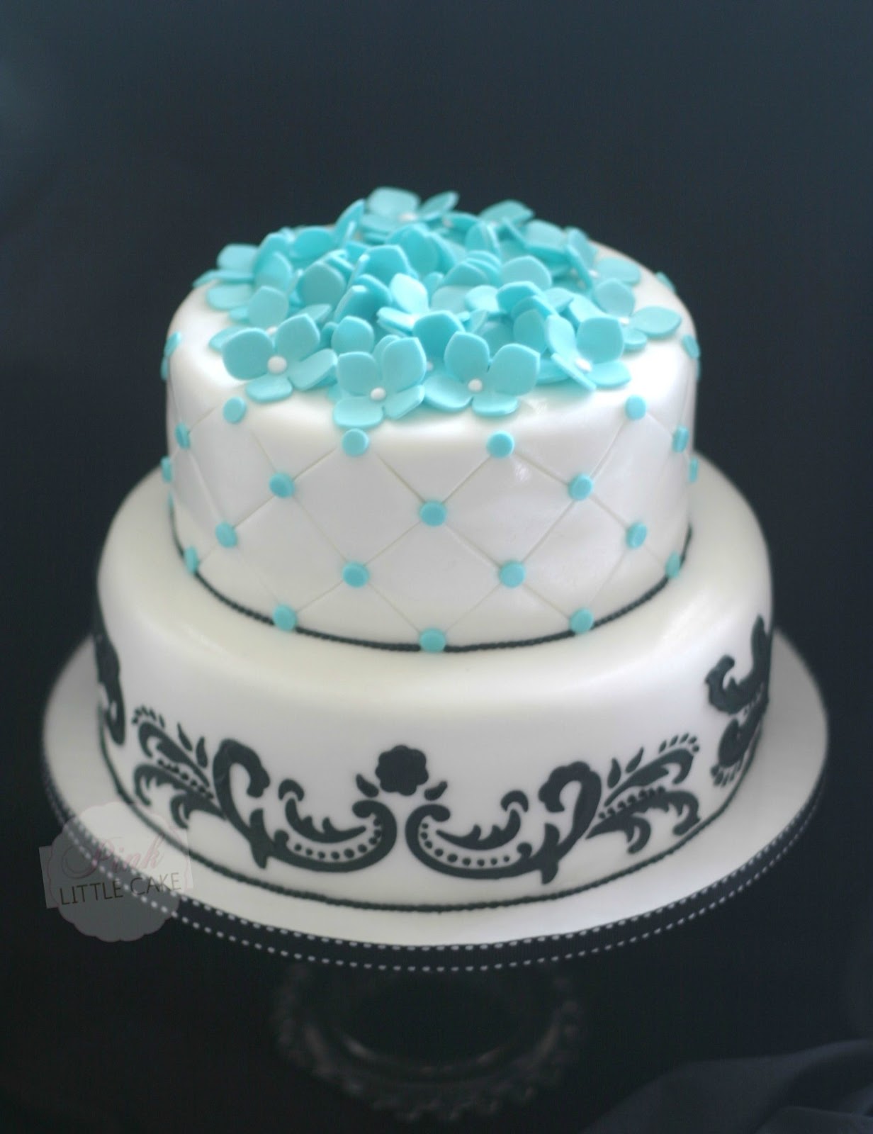 Blue Sweet 16 Birthday Cakes