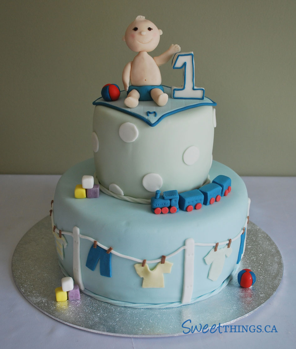 Boys 1st Birthday Cake