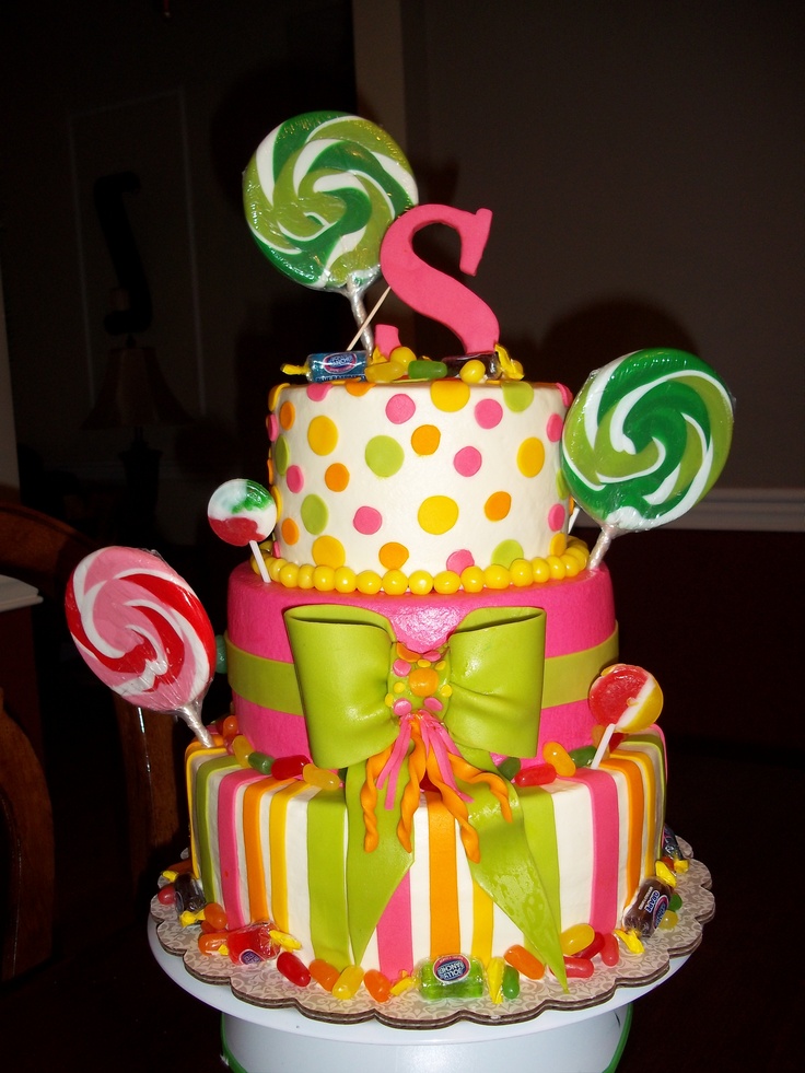 Candy Theme Birthday Cake