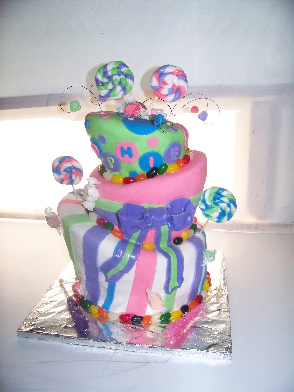 Candy Themed Birthday Cake