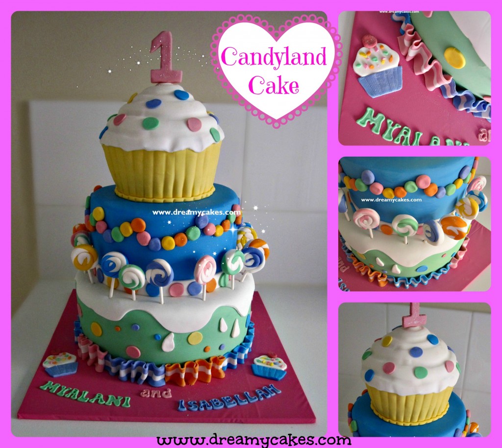 Candyland Theme Birthday Cake