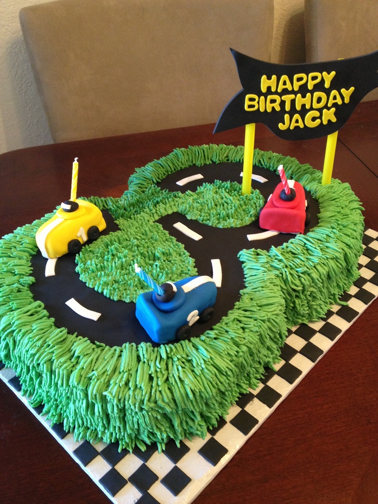 Cars Themed Birthday Cake