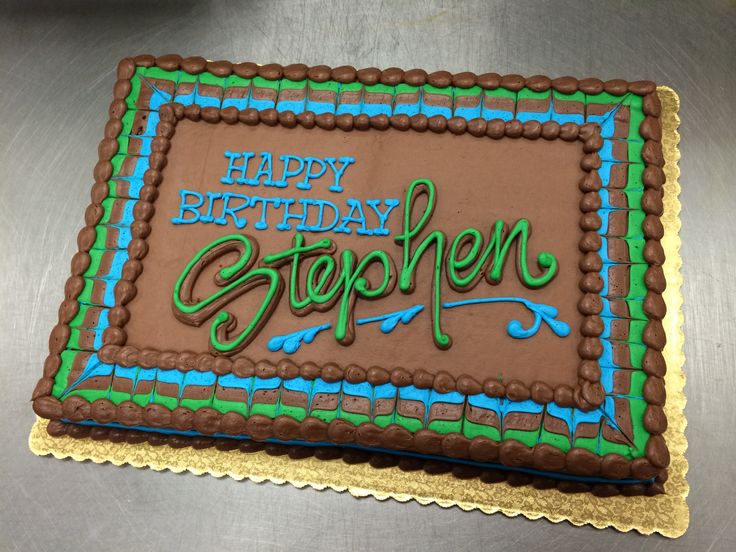 Chocolate Birthday Sheet Cake