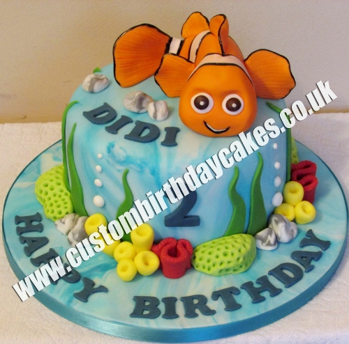 Clown Fish Cupcake Birthday Cake