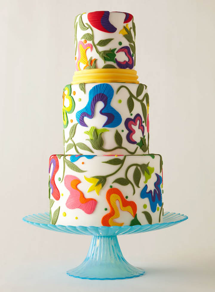 Colourful Wedding Cake