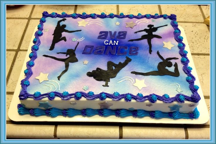 Dance Sheet Cake