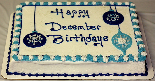 December Birthday Cake