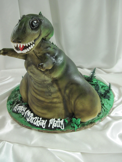 Dinosaur Shaped Cake