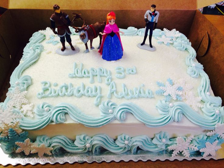 Disney Frozen Birthday Sheet Cakes