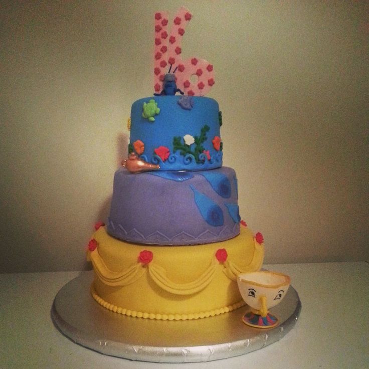 Disney Sweet 16 Birthday Cake