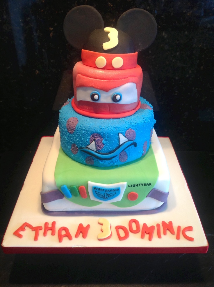 Disney Themed Birthday Cake