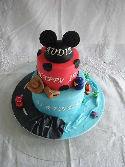 Disney Themed Birthday Cake