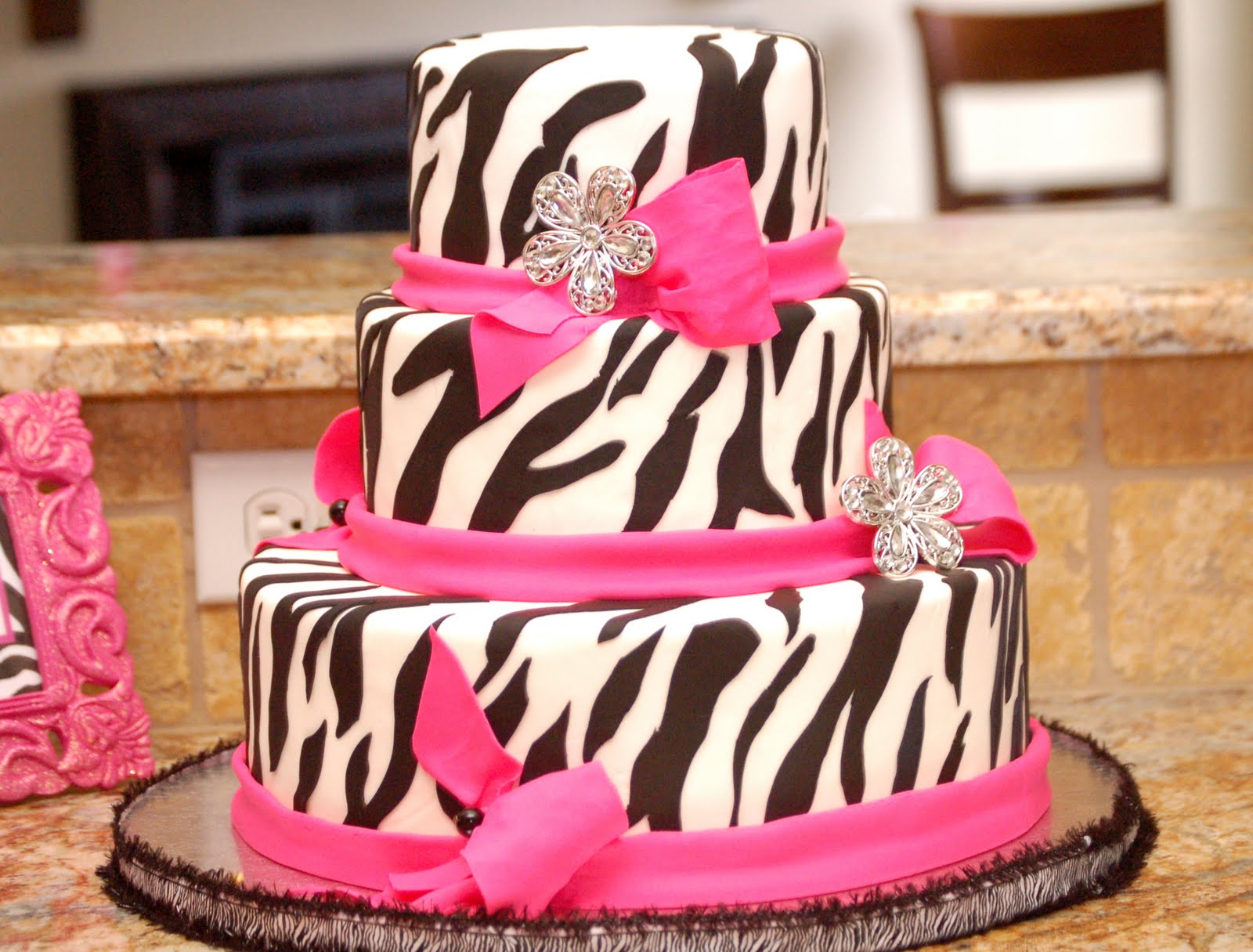 Diva Zebra Birthday Cake