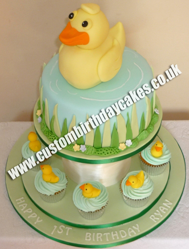 Duck Cake and Cupcakes