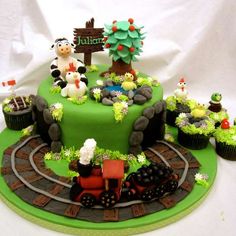 Farm Birthday Cake for Adults