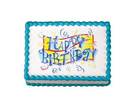 Festive Birthday Cake Design